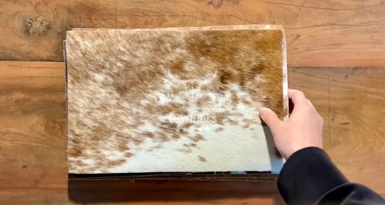 Hair On Cowhide Leather Remnants: Crafting Pieces 12 X 8
