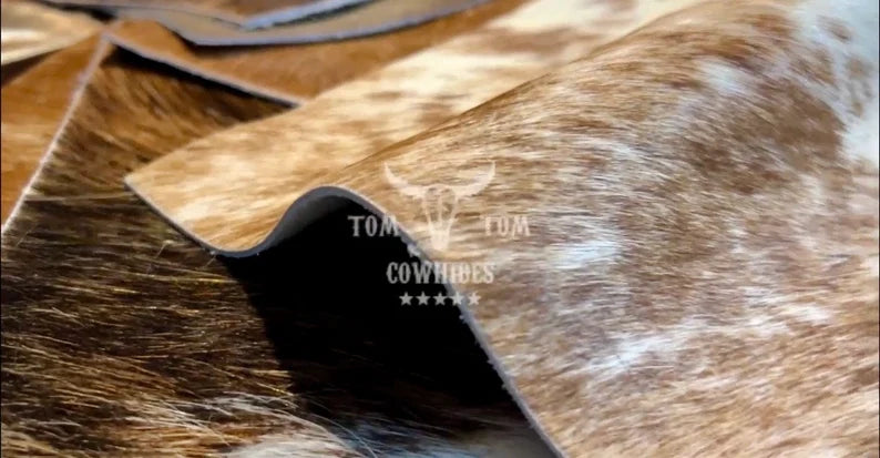 Hair On Cowhide Leather Remnants: Crafting Pieces 12 X 8